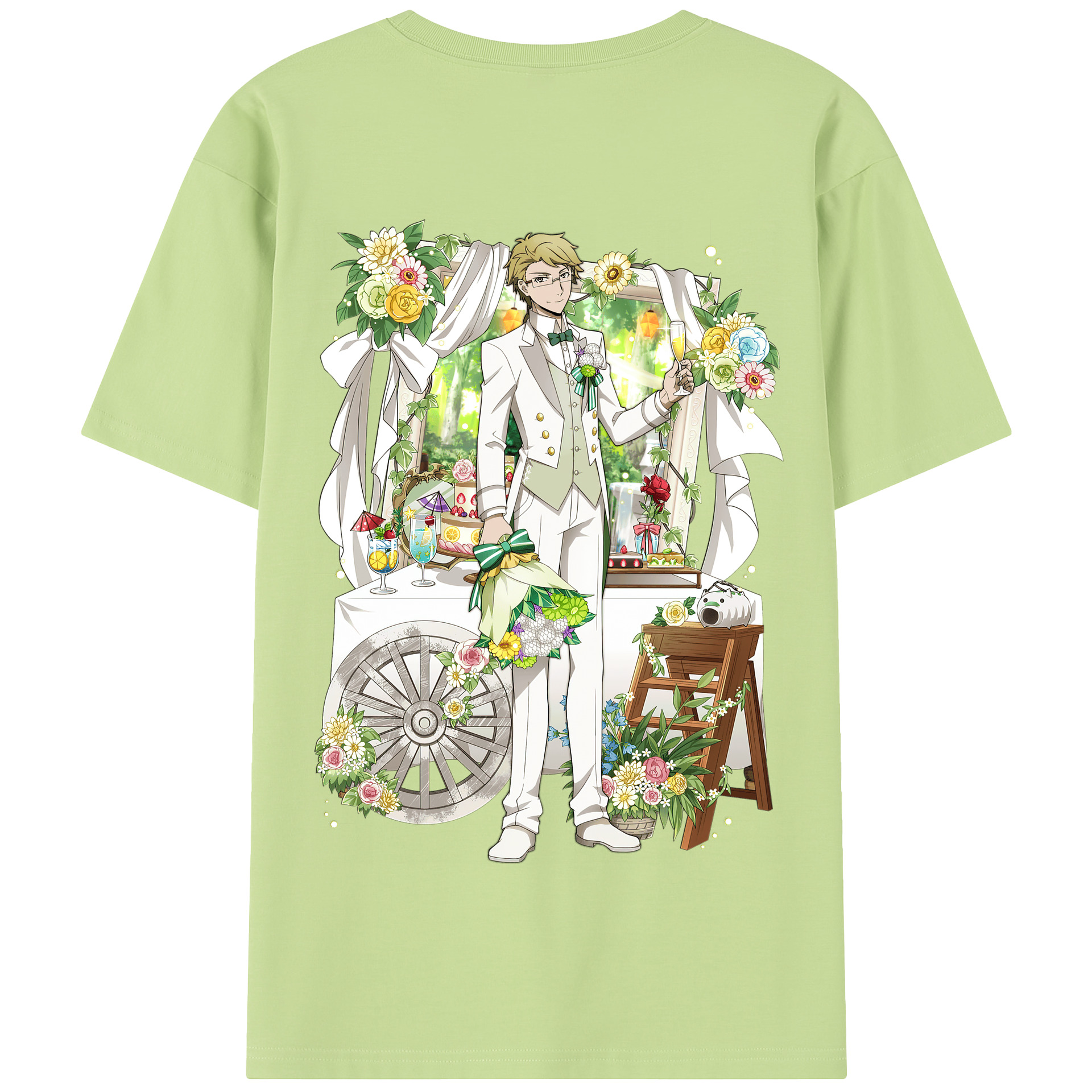 （画像用） 文豪ストレイドッグス Bungo Stray Dogs 綿100％半袖Tシャツ（背面プリント）